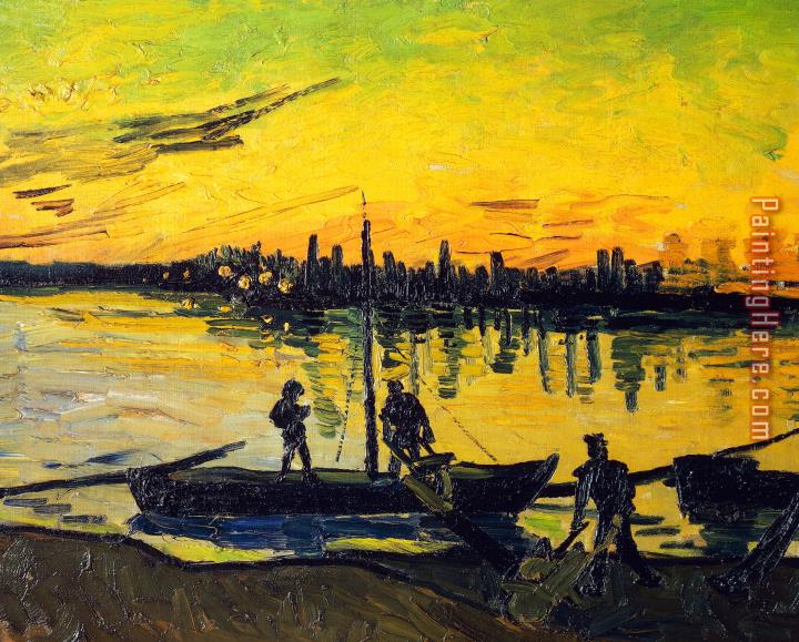 Vincent van Gogh Stevedores In Arles